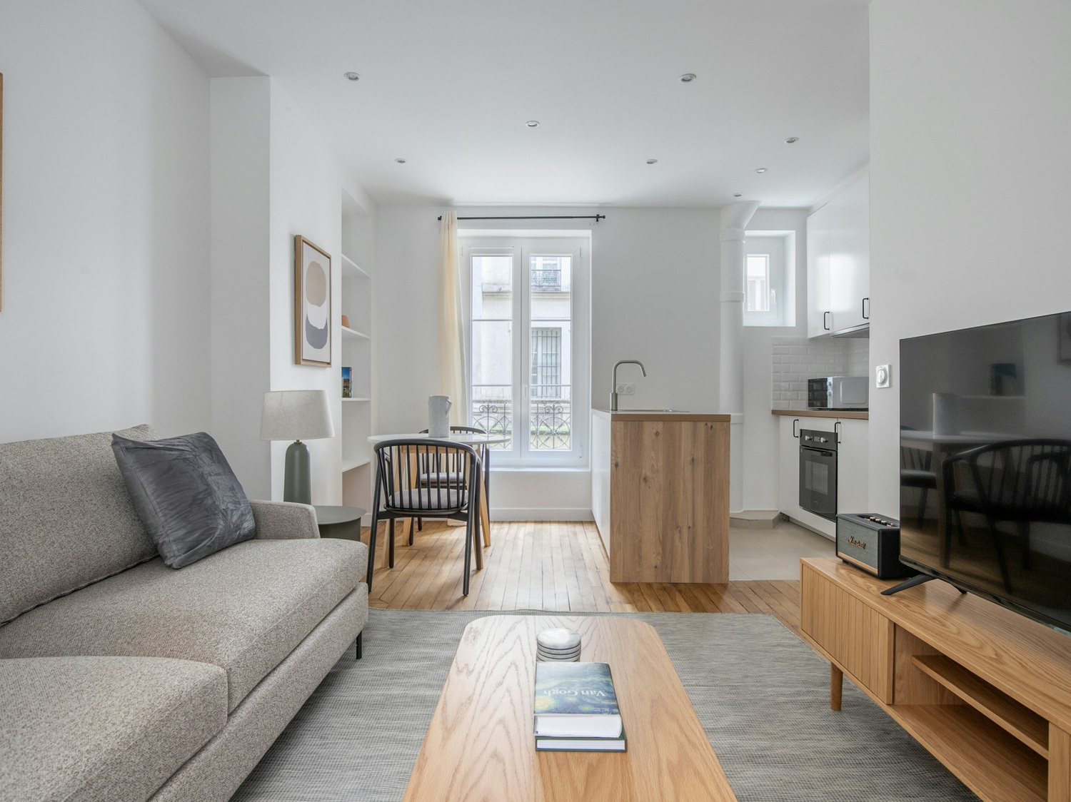 A short-let flat turned over and ready for the next guest